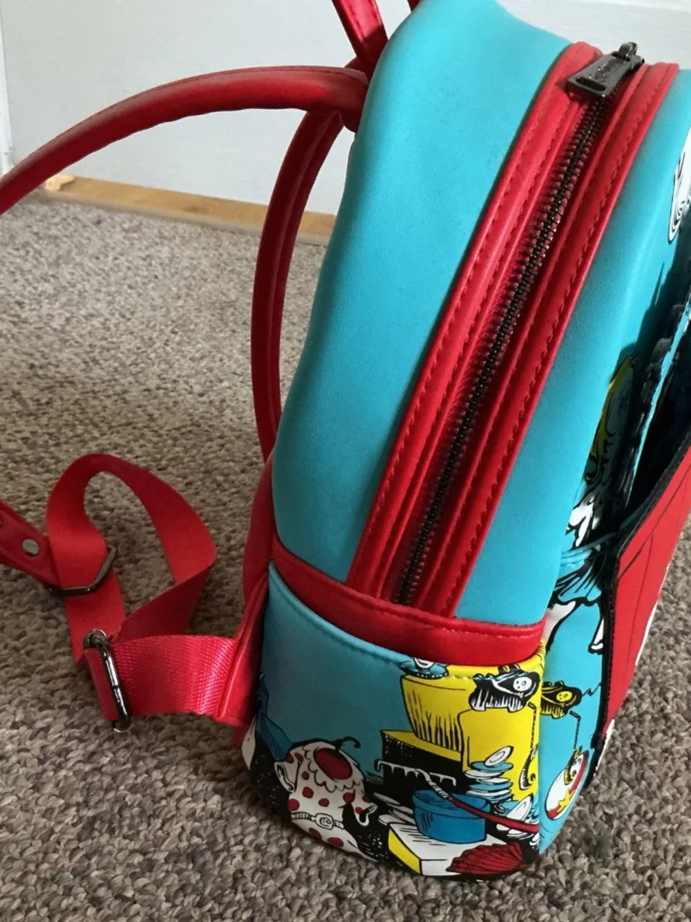 Loungefly Dr. Suesse Cat in the Hat backpack